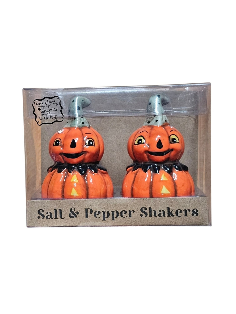 Johanna Parker - Halloween Pumpkin Jackolantern Salt & Pepper Shaker Set